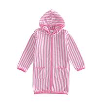 Maiô Terry Beach com capuz Swim Cover Up XRTBMN de 5 a 6 anos Maiô Terry Beach com capuz Swim Cover Up XRTBMN de 5 a 6 anos