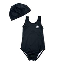 Maiô + Touca Natação Infantil Menina Proteção Uv C/elastano Maiô + Touca Natação Infantil Menina Proteção Uv C/elastano