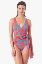 Maiô transpassado estampa rosalita