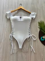 Maiô Transpassado Sol Tropical Casual Tecido Suplex de poliamida Costas nua MAIO FEMININO MODA PRAIA Festa Feriado Noite viagem Despedida de solteira