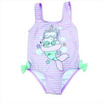 Maio unicornio sereia com laço 3 anos basic +