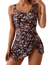 Maiô Vestido Eomenie com Controle de Barriga e Estampa Floral Maiô Vestido Eomenie com Controle de Barriga e Estampa Floral
