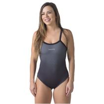 Maiô water tech preto e chumbo kauna swim