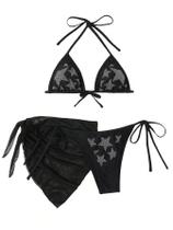 Maiô WDIRARA Skull Rhinestone Triangle Halter Black XXL Maiô WDIRARA Skull Rhinestone Triangle Halter Black XXL