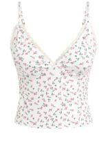 Maiô ZAFUL Tummy Control Tankini com decote em V, cintura alta, feminino