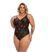Maiô Zero Barriga Estampado Banho de Mar Bojo Removível Maiô Zero Barriga Estampado Banho de Mar Bojo Removível