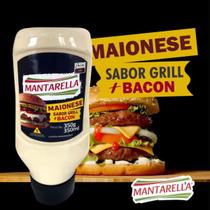 Maionese Gourmet Mantarella 350g grill bacon, american burger, verde, grill e bacon e alho