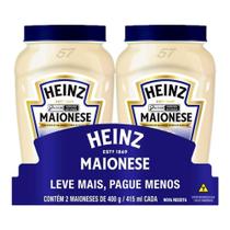 Maionese Heinz Tradicional Leve Mais Pague Menos 400g - Embalagem com 2 Unidades Maionese Heinz Tradicional Leve Mais Pague Menos 400g - Embalagem com 2 Unidades