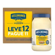 Maionese Hellmann's 500g - Embalagem com 12 Unidades (Leve 12 Pague 11) Maionese Hellmann's 500g - Embalagem com 12 Unidades (Leve 12 Pague 11)
