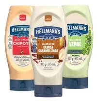 Maionese Hellmann's Sabores Squeeze 335g - 3 Unidades - HELLMANS