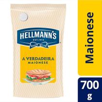 Maionese Hellmanns 700g Sachê Embalagem Econômica com 12 Unidades