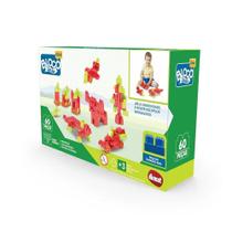 Mais Blocos Blocolândia Click 60 Peças - Dismat