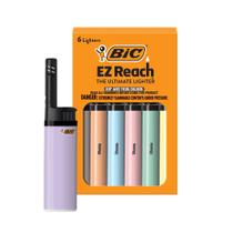 Mais leve BIC EZ Reach Pastel, pacote com 6, varinha estendida Mais leve BIC EZ Reach Pastel, pacote com 6, varinha estendida