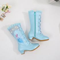 Mais Vendido FROZEN Princess Elsa Long Boots - Azul - generic