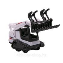 Maisto - miniatura trator bobcat t590 com garra - 1/64