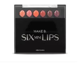 Make B. Estojo Mini Batons Six Mini Lips Make B. 6x0,04g Make B. Estojo Mini Batons Six Mini Lips Make B. 6x0,04g