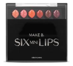 Make B. Estojo Mini Batons Six Mini Lips Make B. 6x0,04g Make B. Estojo Mini Batons Six Mini Lips Make B. 6x0,04g