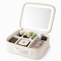 Make Bag Maleta De Maquiagem Organizadora Com Espelho removível E Luz Led Mala divisória Make Bag Maleta De Maquiagem Organizadora Com Espelho removível E Luz Led Mala divisória