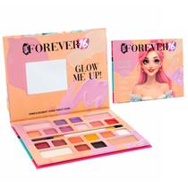 Makebrinq Caixa Forever Glow Paleta De Maquiagem Infantil Com Espelho E Pincel