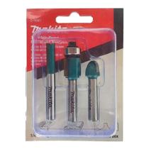 Makita conjunto de fresas 1/4 3pcs d-16461