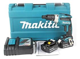 Makita dfs251rfe parafusadeira de auto alimentação a bateria 18v lxt(acompanha maleta+ 2 baterias 18v 3ah+ carregador bi