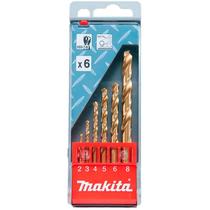 Makita Kit De Brocas Hss-tin 6 Peças D-4355