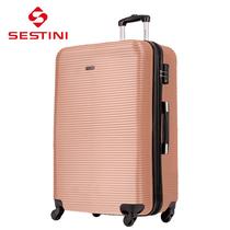 Mala 23kg Super Luxo Com ABS Premium, Zíper Expansível, Cadeado Internacional TSA, Original Sestini com Garantia Vitalícia