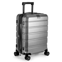 Mala 40L Com USB Rodas 360 Cinza Easy Travel Mala 40L Com USB Rodas 360 Cinza Easy Travel