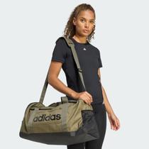 Mala Adidas Duffel Essentials Linear Media Verde Oliva Mala Adidas Duffel Essentials Linear Media Verde Oliva