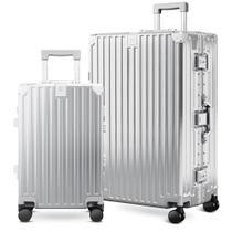 Mala ALPHA CAMP Conjunto de 2 Peças: Bagagem de Mão 20" e Mala de Viagem 28" com Cadeado TSA e USB Mala ALPHA CAMP Conjunto de 2 Peças: Bagagem de Mão 20" e Mala de Viagem 28" com Cadeado TSA e USB