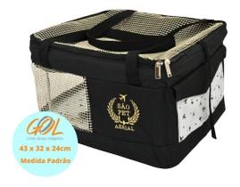 Mala Bolsa Para Vôo De Cabine Gol Transporte Pets Cor Preto Mala Bolsa Para Vôo De Cabine Gol Transporte Pets Cor Preto