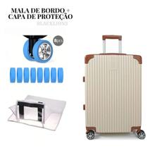 Mala Bordo 10Kg Mão Blogueirinha Frasqueira + Capa Proteção Mala Bordo 10Kg Mão Blogueirinha Frasqueira + Capa Proteção