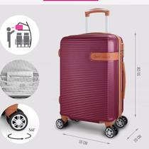 Mala Bordo Bagagem Mão Padrão Anac Rodinha Trava Segurança