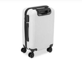 Mala Bordo Branca 10Kg Viagem Avião Rod360 Cadeado Embutido