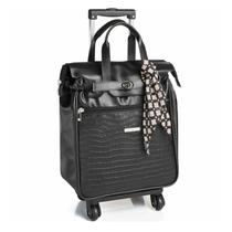 Mala Bordo Charlotte Feminina Notebook 15.6' Croco Viccina Cor:Preto