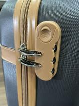 Mala Bordo De Viagem Rígida 20 Polegadas Com Rodas Duplas 360º - Padrão Anac 10 kg Athena Santino