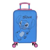 Mala Bordo Disney Stitch 360 Escola Viagem Passeio Infantil Cor:Azul Mala Bordo Disney Stitch 360 Escola Viagem Passeio Infantil Cor:Azul