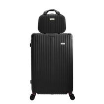 Mala com frasqueira viagem 4 rodas 360 abs - chx