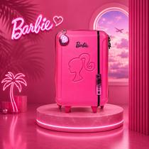 Mala com Rodas Barbie Pink Style Original Viagem Infantil Mala com Rodas Barbie Pink Style Original Viagem Infantil