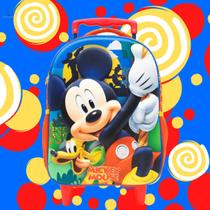 Mala com Rodas Escolar Infantil Disney Mickey