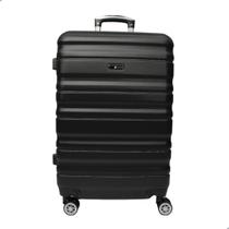 Mala Cruzeiro Tamanho 24 Material Rígido ABS Rodas 360 Modelo 1006 Preto
