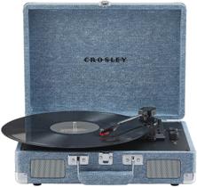 Mala de 3 velocidades Bluetooth Crosley CR8005F-WD com mesa giratória Mala de 3 velocidades Bluetooth Crosley CR8005F-WD com mesa giratória