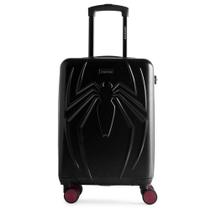 Mala de Bordo 10 Kg ABS 4 Rodas Homem Aranha Preta