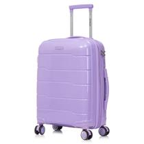 Mala de Bordo 10kg Viagem Zíper Expansível em Polipropileno Rodinhas 360º TSA - Lima - Denlex