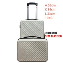 Mala de bordo 10kilos ziper duplo N18 com roda 360 mala viagem 10kg expansivel com cadeado