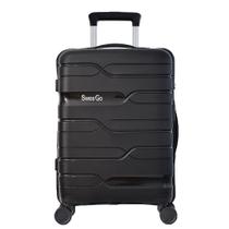 Mala de Bordo 20" em Polipropileno com Cadeado TSA Santorini Preto Swiss Move Mala de Bordo 20" em Polipropileno com Cadeado TSA Santorini Preto Swiss Move