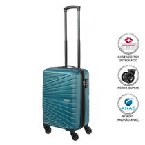 Mala de Bordo ABS para Viagem Exp American Tourister Samsonite Recife Tsa Rodas Duplas Verde