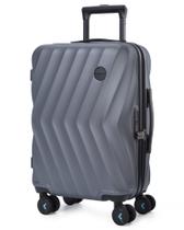 Mala de Bordo Bagsmart 20 Polegadas - Hardside PC Cinza com Rodas