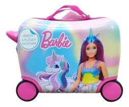 Mala de Bordo Carrinho Infantil Barbie Dreamtopia MF10522BB Luxcel Mala de Bordo Carrinho Infantil Barbie Dreamtopia MF10522BB Luxcel