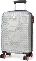 Mala de Bordo do Mickey Prata com Rodas 360 by Luxcel Ref.10350 Mala de Bordo do Mickey Prata com Rodas 360 by Luxcel Ref.10350
